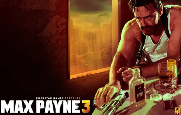 Max Payne 3, Max, Rockstar Games, Payne, KONG, Дезерт Игл