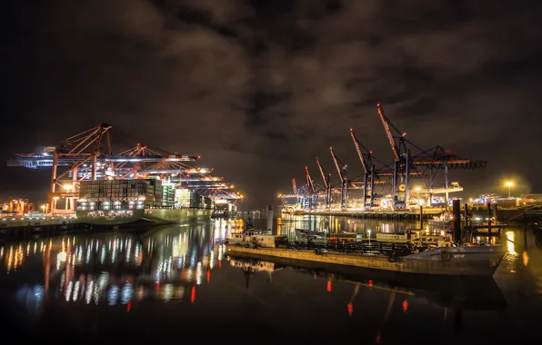 Город, порт, hamburg