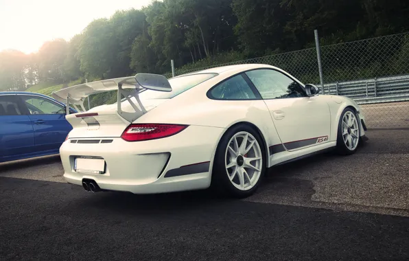 Porsche, white, GT3 RS, 4.0