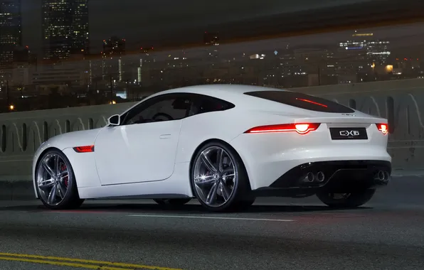 Картинка car, Concept, Jaguar, white, C-X16
