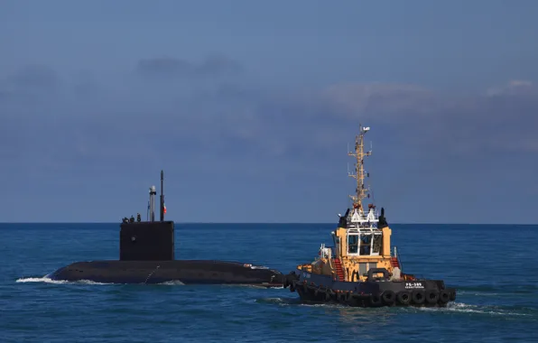 Лодка, буксир, подводная, Черное море, 636.3 проект