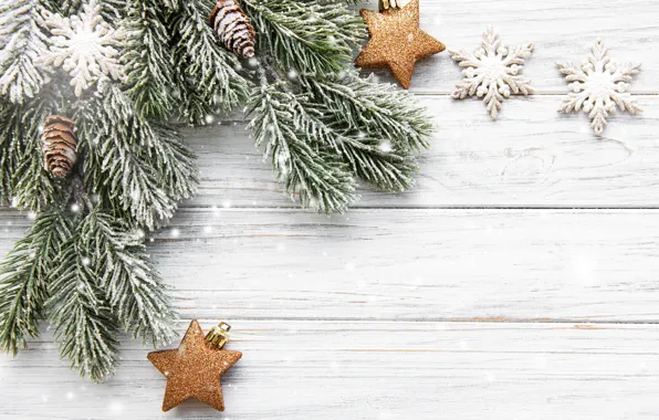 Снег, украшения, печенье, Рождество, Новый год, new year, Christmas, wood