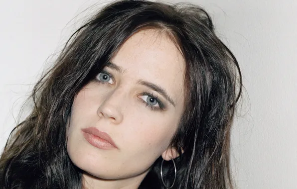 Картинка взгляд, лицо, модель, актриса, брюнетка, Ева Грин, Eva Green