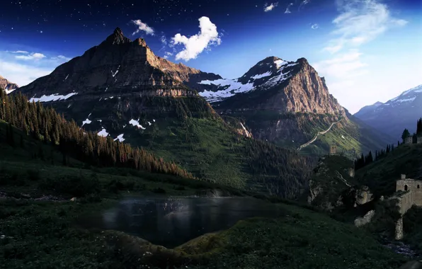Картинка пейзаж, горы, природа