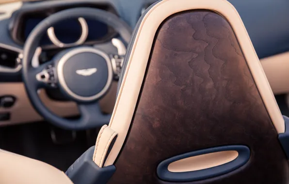 Картинка Aston Martin, wood, car interior, DB11, Aston Martin DB11 Volante