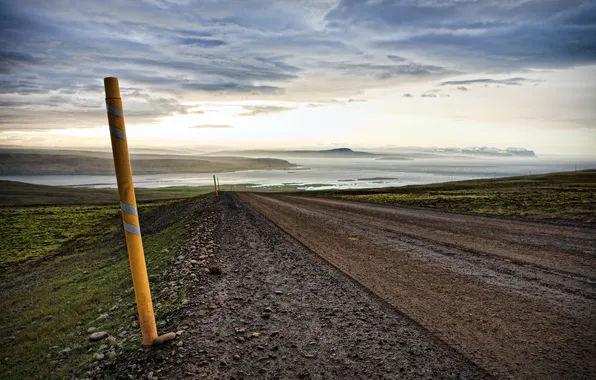 Картинка дорога, пейзаж, Iceland