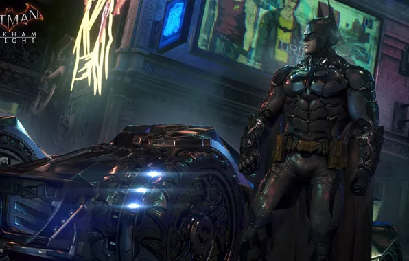 Бэтмен, Броня, бэтмобиль, Готэм, Batman:Arkham Knight