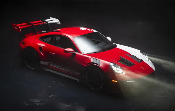 Porsche, суперкар, черный фон, supercar, Canada, единственный экземпляр, 2024, the only instance