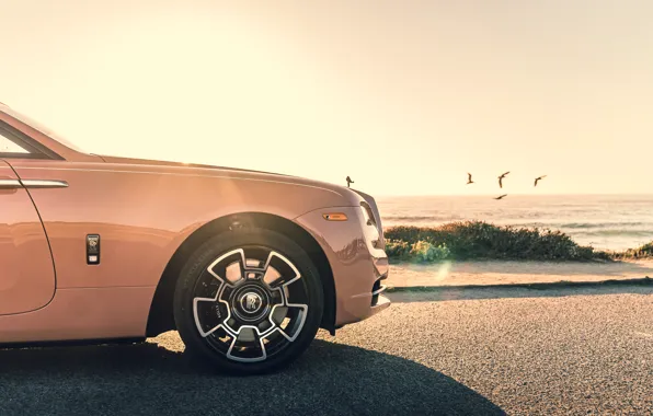 Картинка Rolls-Royce, close-up, Dawn, Rolls-Royce Dawn Black Badge