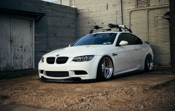Bmw, white, tuning, power, germany, low, e92, stance