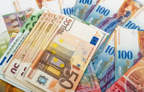 Money, paper, euros