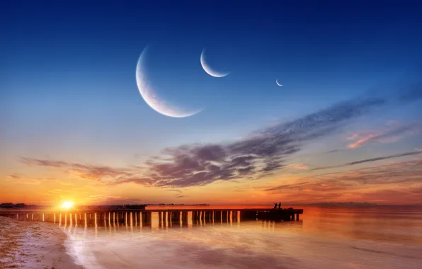 Море, планеты, пирс