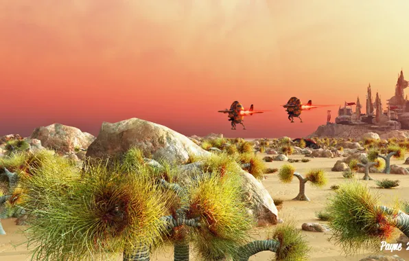 Камни, планета, растения, станция, атмосфера, this is not mars