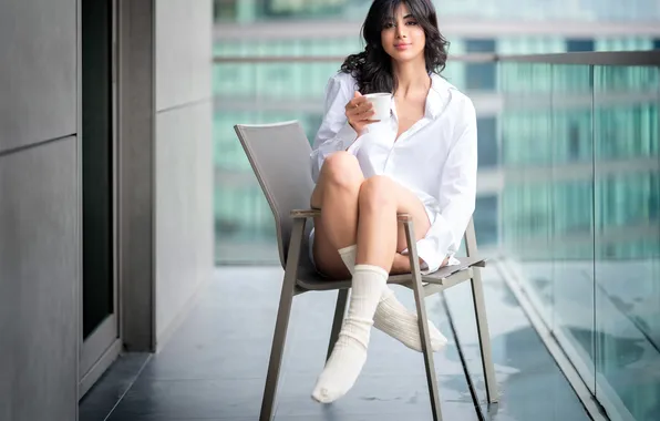 Sexy, woman, Bathrobe