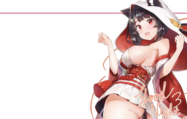 Girl, sexy, cleavage, dress, boobs, anime, beautiful, red eyes