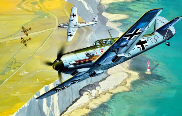 Emil, Эмиль, Люфтваффе, одномоторный поршневой истребитель-низкоплан, Bf.109E
