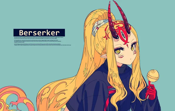 Berserker, Fate/Grand Order, Kogecha, Ibaraki-douji