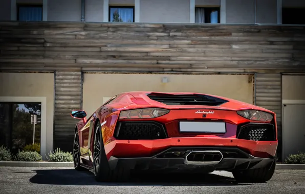 Lamborghini, Зад, Ламбо, Суперкар, LP700-4, Aventador