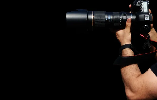 Photographer, zoom, lenses, accessories, arms, photo camera