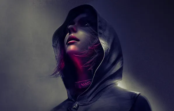 Девушка, фон, игра, Republique