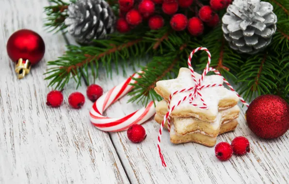 Украшения, Новый Год, Рождество, christmas, wood, merry, cookies, decoration