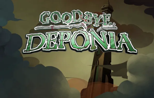 Игры, лого, logo, game, cool, deponia, депония, goodbye