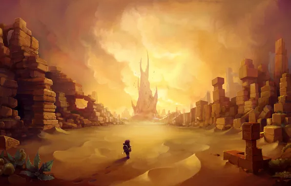 Пейзаж, ландшафт, пустыня, Hytale