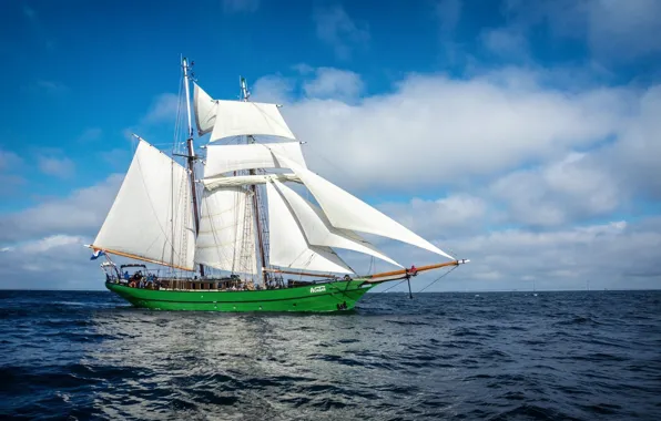 Корабль, парусник, Avatar, ship on the sea