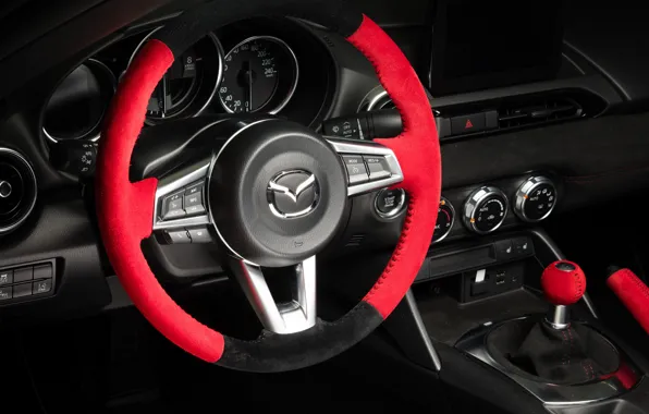 Руль, Mazda, салон, 2018, MX-5, Yamamoto Signature
