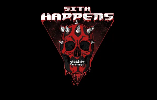 Картинка Star Wars, skull, Darth Maul, sith, happens