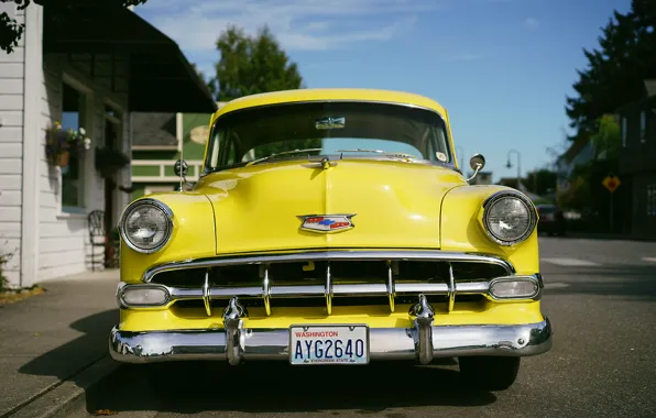 Скачать обои Chevrolet, Bel Air, Chevy, передок, 1956, раздел chevrolet в разреш
