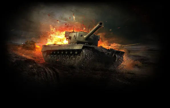 Арт, танк, USA, США, Америка, танки, WoT, World of Tanks