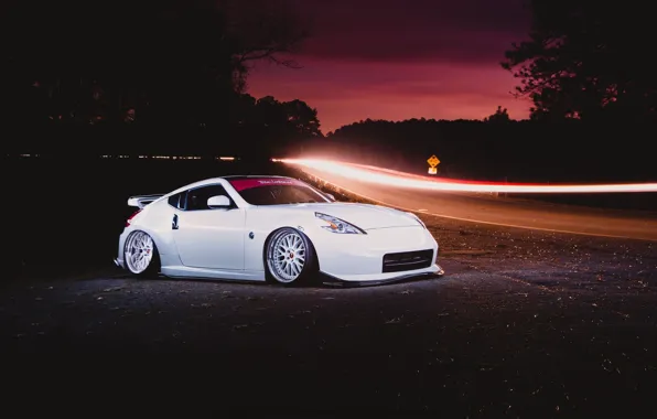 Тюнинг, nissan, white, road, japan, ниссан, jdm, tuning