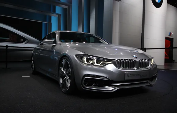 Машина, купе, concept, BMW, БМВ, coupe, 4 series