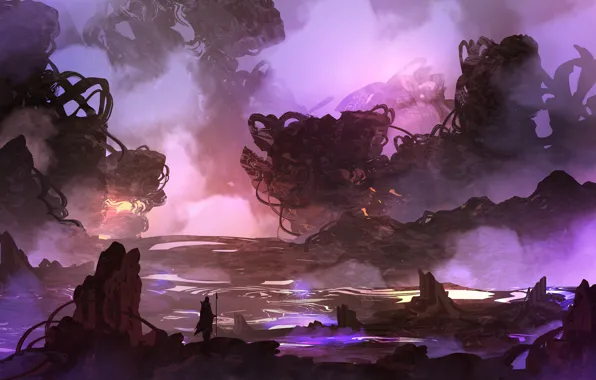 Рисунок, Стиль, Пейзаж, Арт, Landscapes, Digital Art, TacoSauceNinja, by TacoSauceNinja
