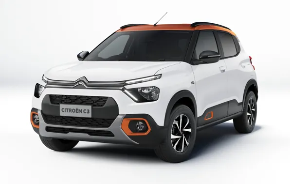 Светлый фон, экстерьер, Citroen C3, 2022, India Version