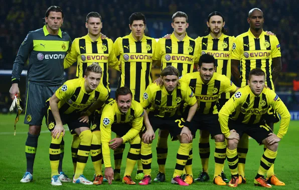 Картинка Bender, Borussia, Dortmund, Mario Gotze, Robert Lewandowski, Marco Reus, Bundesliga, Ilkay Gundogan