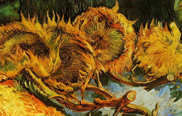 Подсолнухи, картина, Винсент Ван Гог