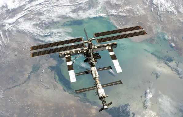 Картинка Earth, ISS, Space Station, Orbit