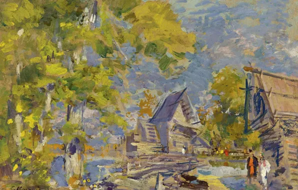 Пейзаж, картина, импрессионизм, Константин Коровин