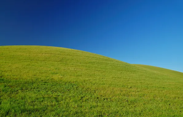Картинка зелень, небо, трава, горы, природа, настроение, холмы, пейзажи