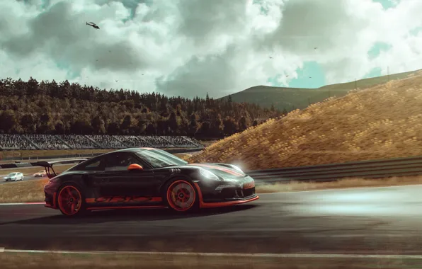 Авто, 911, Porsche, Машина, Гонка, Car, GT3, Porsche 911 GT3