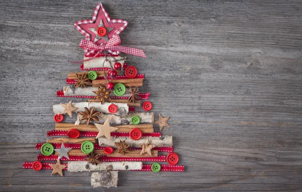 Картинка украшения, елка, Новый Год, Рождество, Christmas, vintage, wood, tree