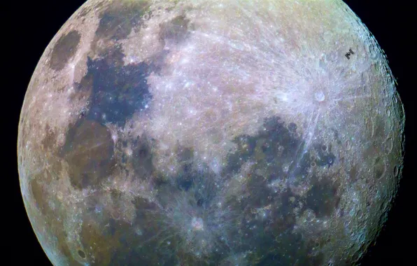 Картинка поверхность, луна, спутник, Moon, контуры