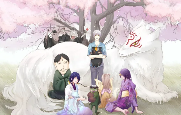 Аниме, арт, персонажи, natsume yuujinchou, Тетрадь дружбы Натсуме