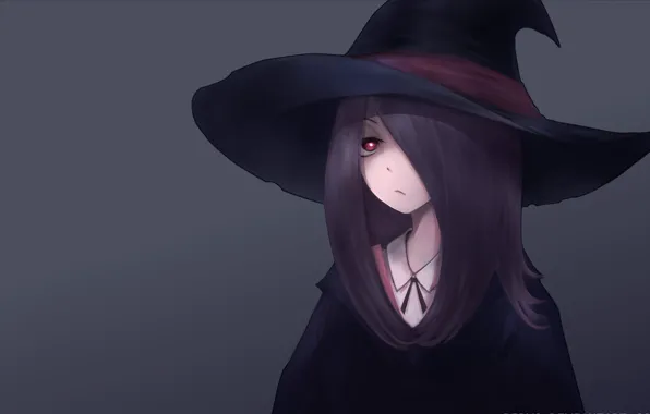 Girl, hat, anime, asian, witch, japanese, oriental, asiatic