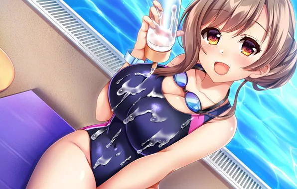 Картинка купальник, девушка, улыбка