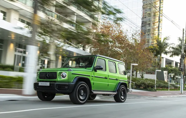 Картинка green, Mercedes-Benz, Mercedes, AMG, G-Class, Mercedes-AMG, Mercedes-AMG G 63