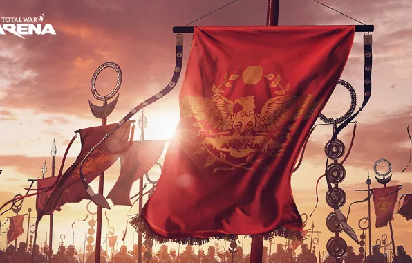 Воины, вымпел, Total War Arena, promo arts, регалии