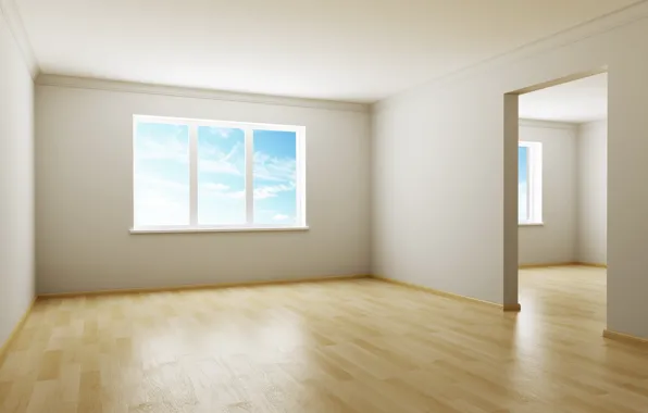 Картинка небо, дизайн, стиль, комната, интерьер, окно, квартира, коричневый